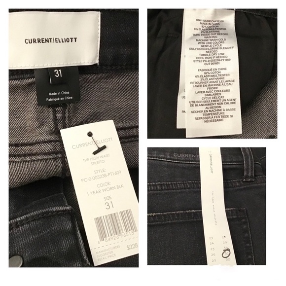 Current Elliott 31 The High Waist Stiletto Jean - Picture 7 of 8
